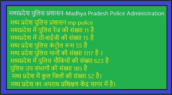 मध्यप्रदेश पुलिस प्रशासन 