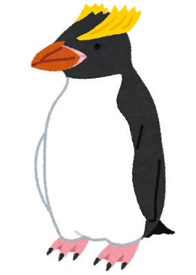 シュレーターペンギンのイラスト