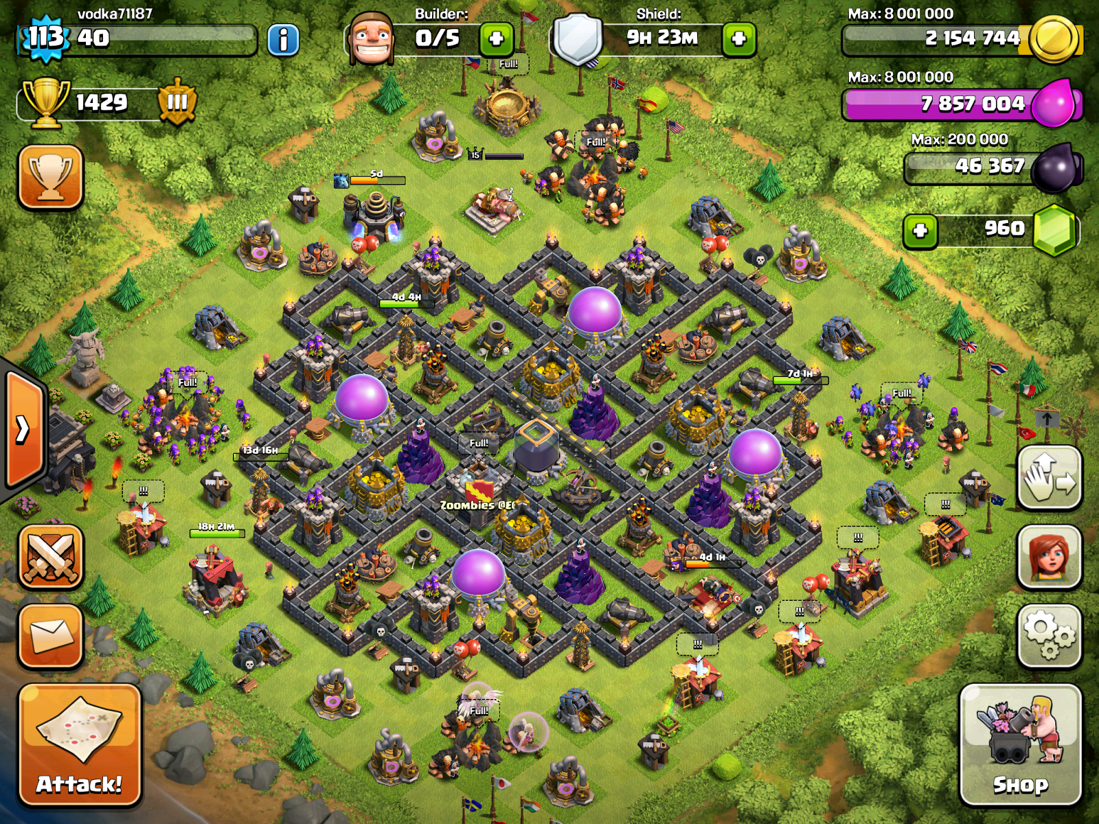 TH8 War Base Layouts Top 1000 Clash of Clans Tools - Clash Of Clans Town Hall Level 8