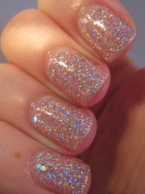 Topshop-Adrenaline-pink-holographic-glitter-nail-polish-swatch