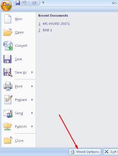 Mengubah satuan pada ms. word dan mengaktifkan text boundaries