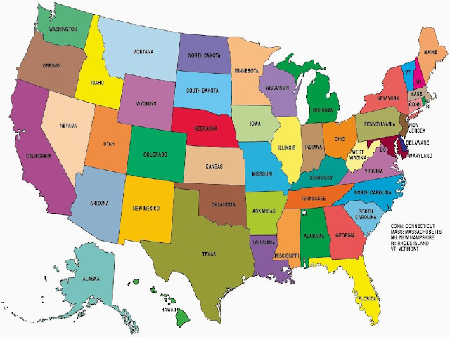 United States Map And States 