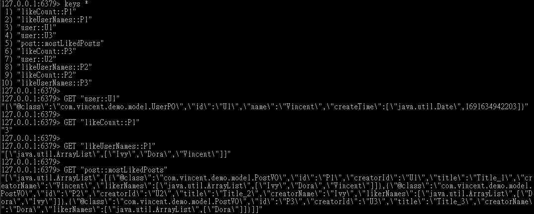 Java 物件被轉換成 JSON 字串後存進 Redis