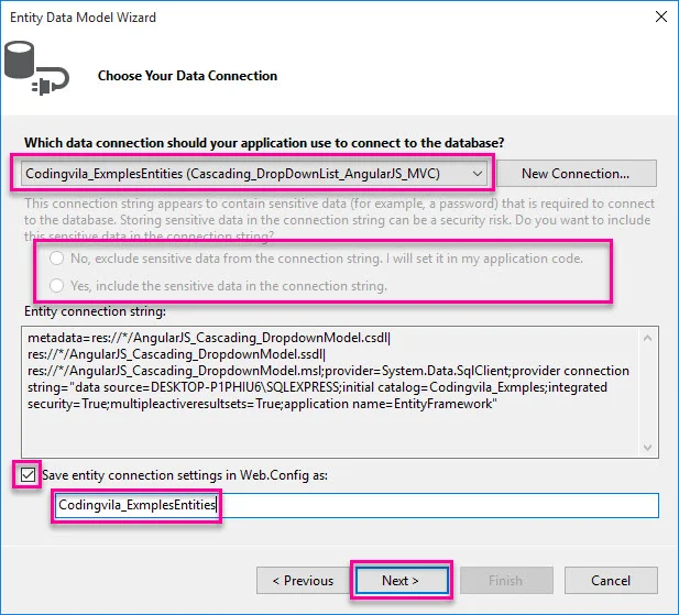 Database connection