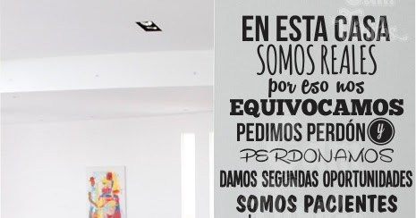 VINILO DECORATIVO FRASE EN ESTA CASA REGLAS  CDM Vinilos 