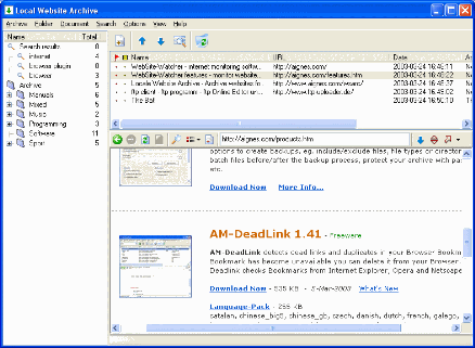 locale website archive