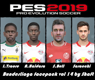 PES 2019 Bundesliga Facepack Vol 14 by Shaft