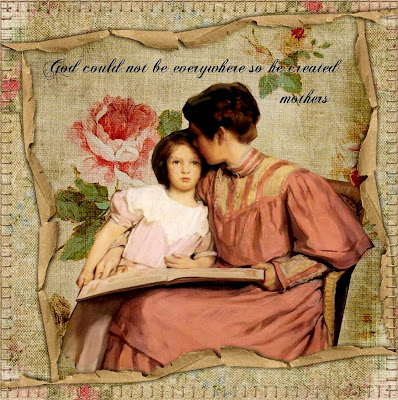 quotes for mothers and daughters. Background, edging and stitching from Flergs at Scrapbookgraphics. The quote 