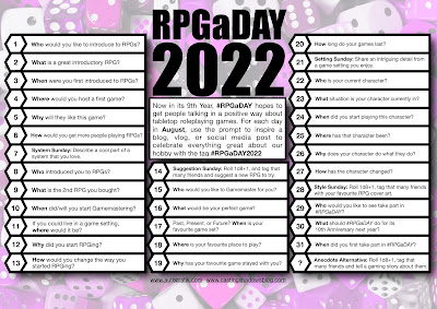RPGaDay 2022 graphic.