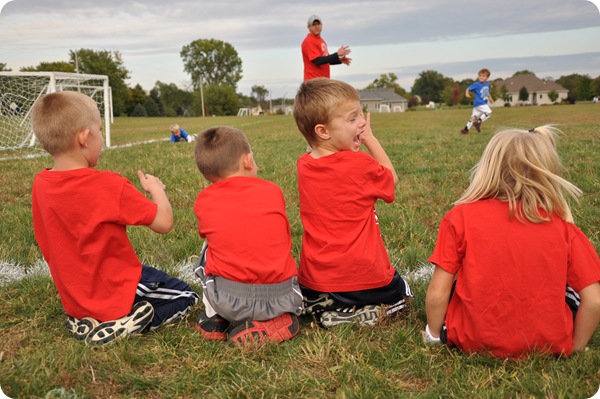 Luke- Cheering on the Team