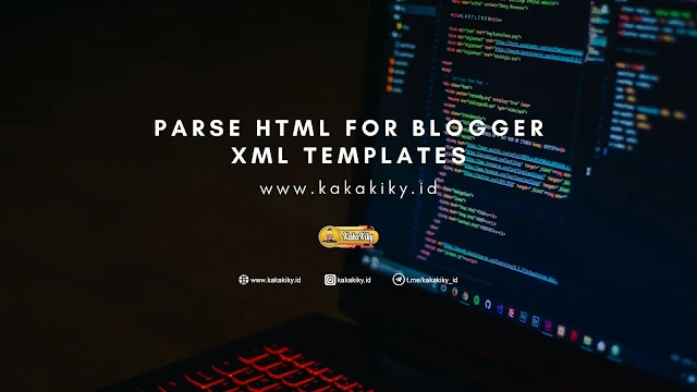 parse html adsense and other code for blogger