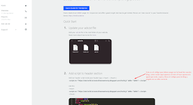 Añadir código script en head
