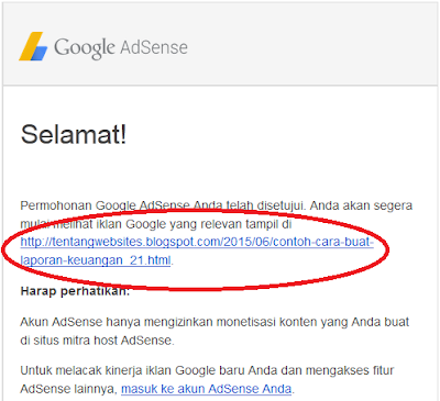 contoh di terima adsense