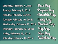 2022 Valentine Week Days List