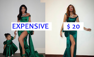 A YouTuber girl made Kylie Jenner's Expensive Christmas Dress only for $ 20