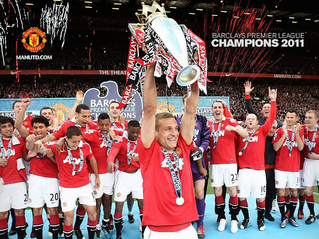 English Premier League Champions celebration 2011