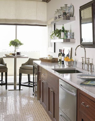 Elegant + modern white kitchen, interior design, home interior