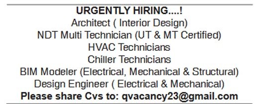Local Classified Jobs In Doha Qatar From Today