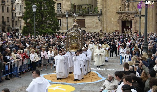 Horario e Itinerario de la Procesión Corpus Christi de Salamanca 2022