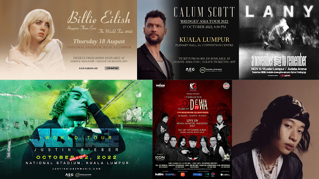 Senarai Konsert Berlangsung Di Malaysia Tahun 2022
