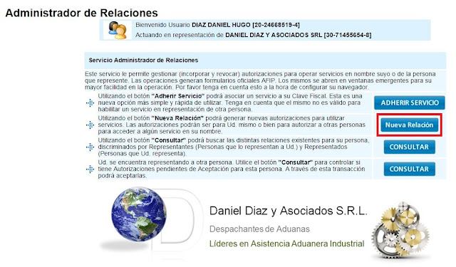 DANIEL DIAZ Y ASOCIADOS SRL