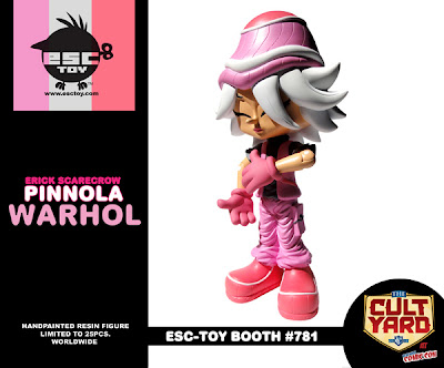 ESC Toy New York Comic-Con 2011 Exclusive Pinnola Warhol Resin Figure by Erick Scarecrow