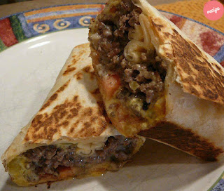 GRILLED CHEESEBURGER WRAPS