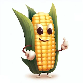 A corn character wearing boxing gloves