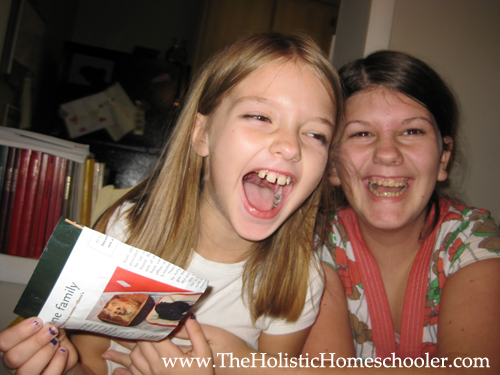 girls laughing together