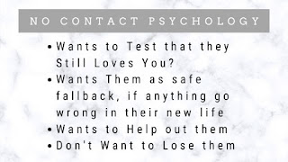 No contact Psychological Trap