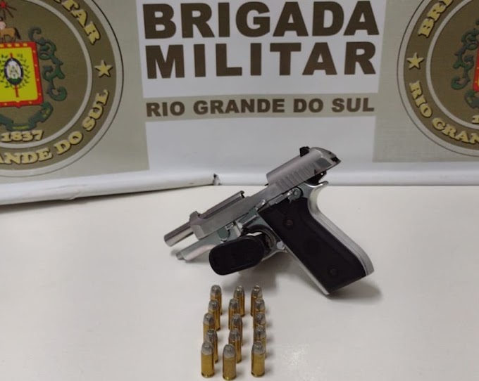 Dupla é presa por porte ilegal de arma de fogo em Gravataí