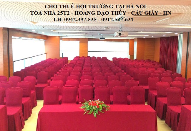 Cho thuê hội trường 200 chỗ tại Cầu Giấy Hà Nội