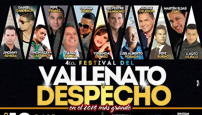 Festival Del Vallenato Y Despecho sabado 10 De Mayo