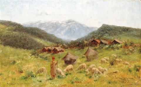 Le berger Kabyle, 1880 - John Lewis Shonborn
