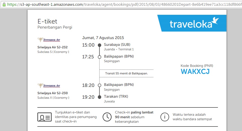 Pesan Tiket Pesawat Sriwijaya Via Traveloka dengan Kartu 