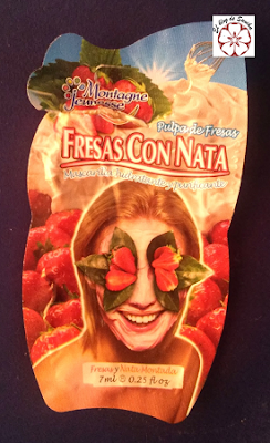 mascarilla de fresas con nata