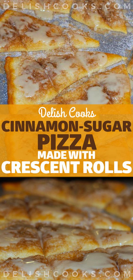★★★★★ | CINNAMON-SUGAR PIZZA MADE WITH CRESCENT ROLLS