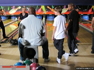 Justin Bieber bowling