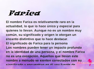 significado del nombre Farica