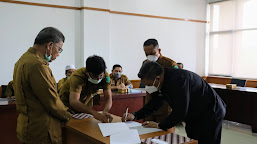 Pimpin Sertijab Pejabat Pimpinan Tinggi Pratama, Sekdakab Paluta: Berikan Kontribusi dan Inovasi Bagi Pembangunan Daerah