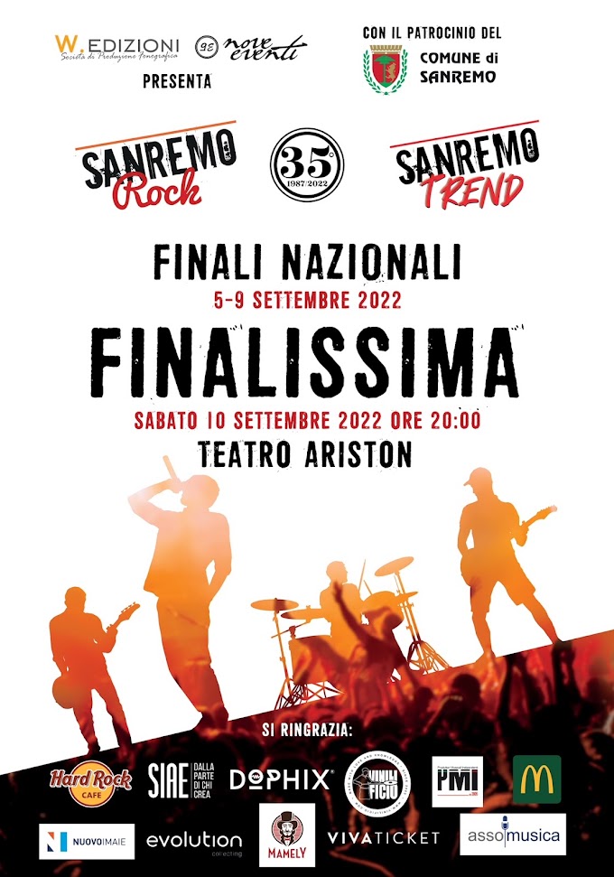 Sanremo Rock & Trend Festival: le finali dal 5 al 10 settembre a Sanremo