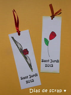 scrap punto de libro sant jordi