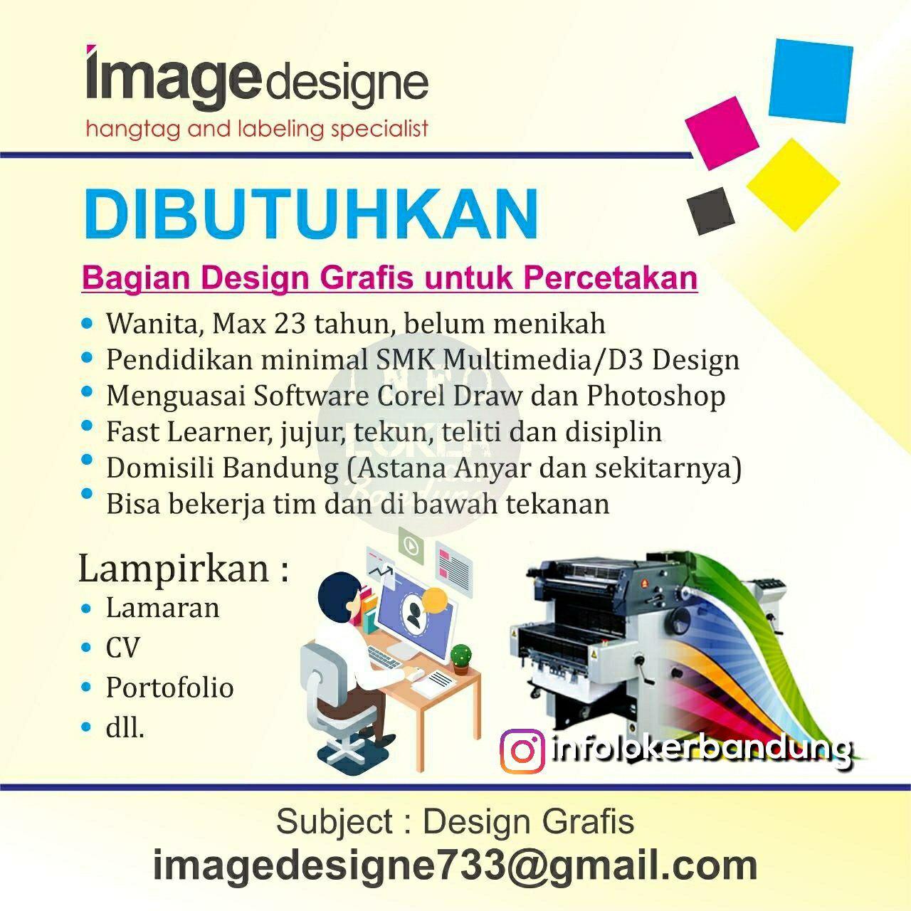  Lowongan  Kerja  Design  Grafis Image Designe Bandung 