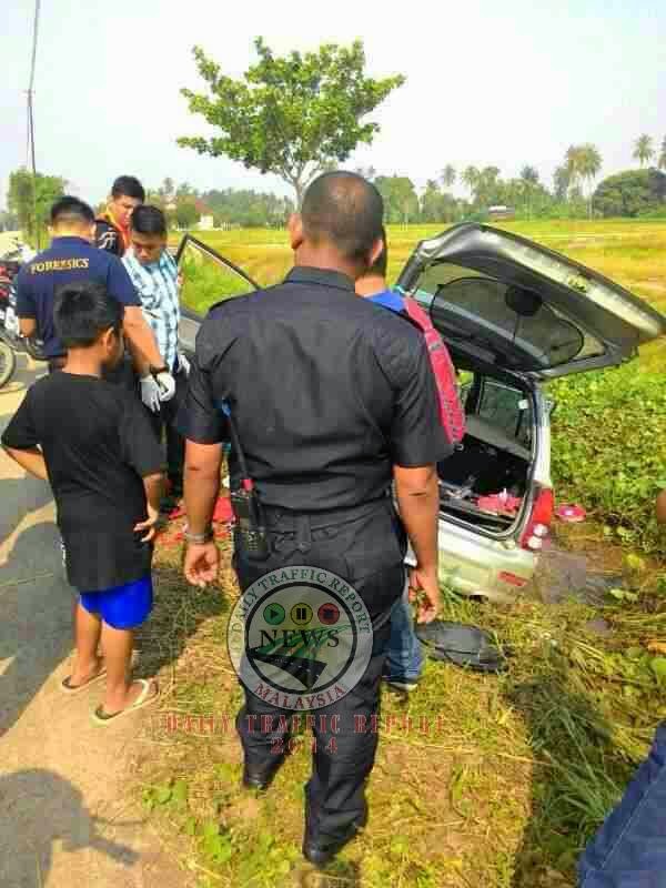 Penyamun Terbabas Masuk Parit Ketika Melarikan Diri Kemudian Rampas Van Orang Pula Untuk Lari, Penyamun Lari, Penyamun Curi Van, Penyamun Di Pulau Pinang, Penyamun Kepala Batas, Penyamun Penaga, Perompak Rampas Van