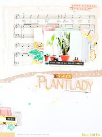 Crazy Plantlady by ScatteredConfetti. // #citrustwistkits #scrapbooking #cratepaper