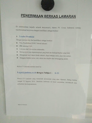 Lowongan Kerja Terbaru Update Lupy Hakim