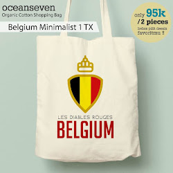 OceanSeven_Shopping Bag_Tas Belanja__Football Addiction_Belgium Minimalist 1 TX