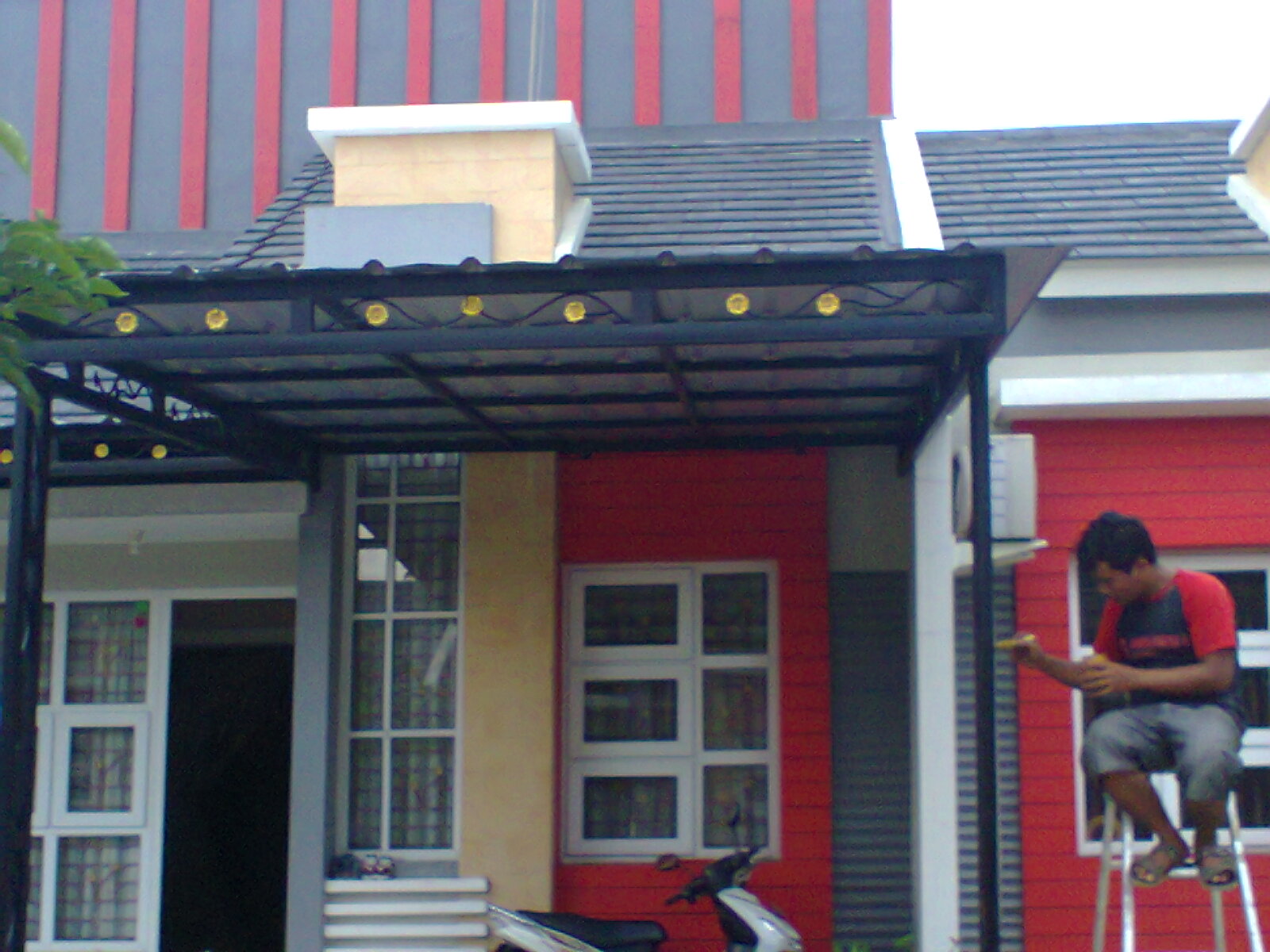 Fungsi teralis kanopi  dan pintu pagar minimalis Bengkel 