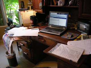 La Gringa's work area