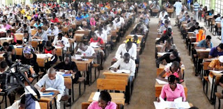 Students in JAMB exam hall